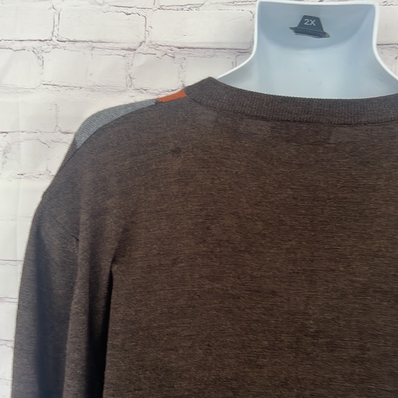 Valda By Toscano Italian merino wool & Acrylic argyle brown sweater size XL - Picture 6 of 10